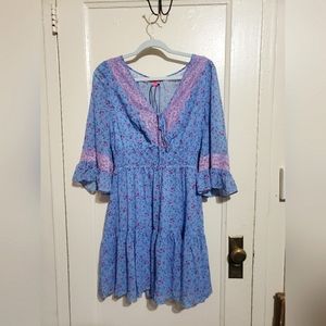 Betsey Johnson Petite Fleur Printed Georgette Dress